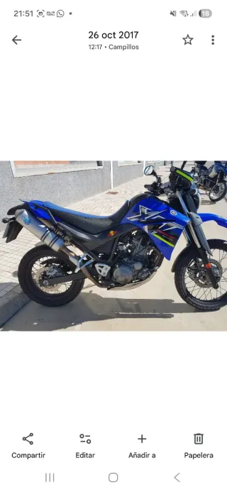 Escapes originales,Yamaha XT 660 R matricula glx