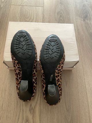 Scarpe UNISA leopardo con fiocco