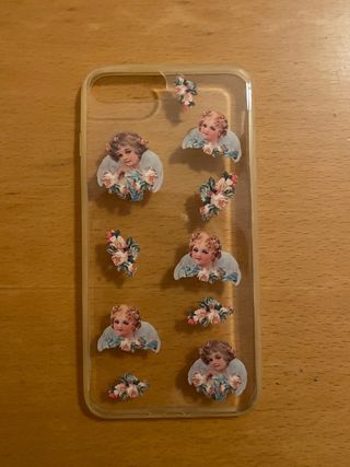 Custodia trasparente per iPhone 8 Plus con angeli