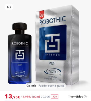 Chatler Robothic Intense Men Eau de Parfum 100ml