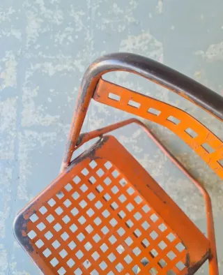 Silla plegable Souvignet. Francia 60s.