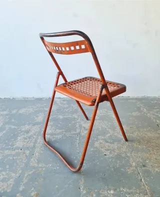 Silla plegable Souvignet. Francia 60s.