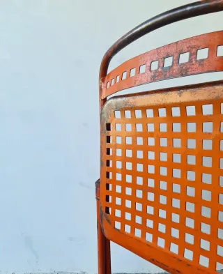 Silla plegable Souvignet. Francia 60s.