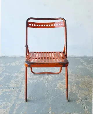 Silla plegable Souvignet. Francia 60s.