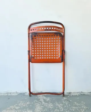 Silla plegable Souvignet. Francia 60s.