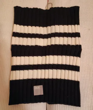 Cuello bufanda doble con cremallera, multiusos