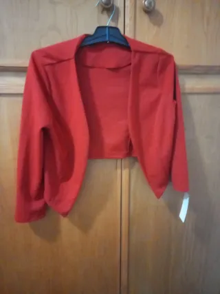 Bolero donna rosso