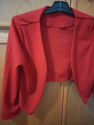Bolero donna rosso