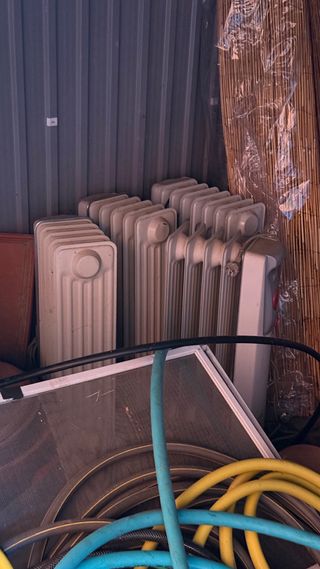 4 Radiadores Metálicos Blancos