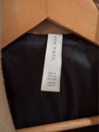 Abrigo moderno Zara Marrón Talla M
