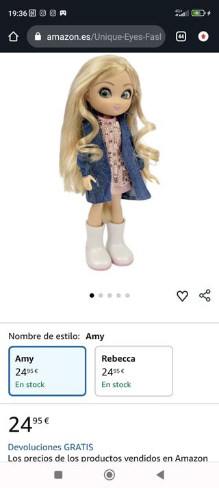 Muñeca Unique Eyes sin abrir