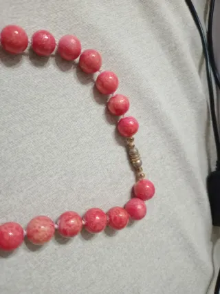 Collana con perle rosa