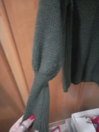 Maxi Maglione Donna Verde Oliva Taglia Unica