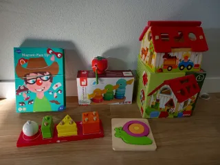 Lote Juguetes Construcción y Puzles