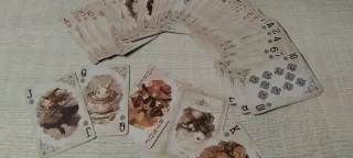 Baraja de cartas vintage