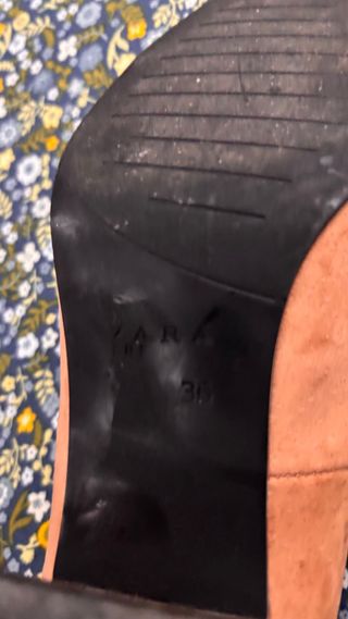 Zapatos de tacón Zara beige