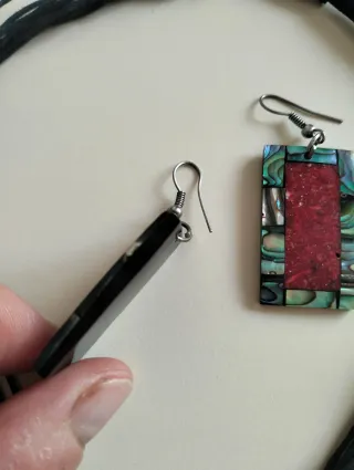 Conjunto Collar y Pendientes Abalorio