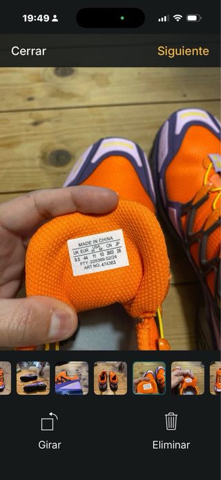 Zapatillas Salomon Talla 44 Naranja/Morado