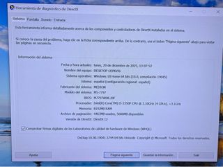 Ordenador de sobremesa Windows