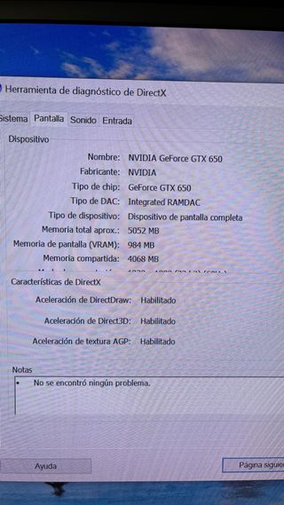 Ordenador de sobremesa Windows
