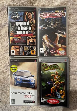 Lote 4 Giochi PSP: GTA, NFS, Colin McRae, Daxter