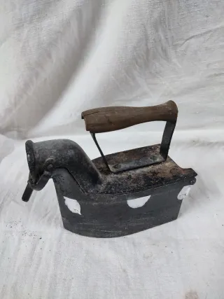 Plancha Carbón Hierro Fundido Antigua