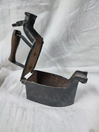 Plancha Carbón Hierro Fundido Antigua