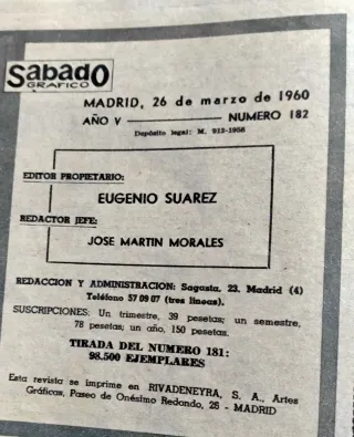 Revista Sábado Grafico Marzo 1960