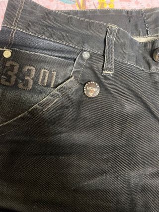 2 Pantalones G-Star RAW Negros Talla L