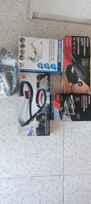 Set de soldadura y herramientas