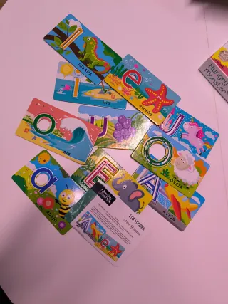 Juego de letras Las vocales