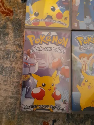 Lote 4 VHS Pokémon (Español)