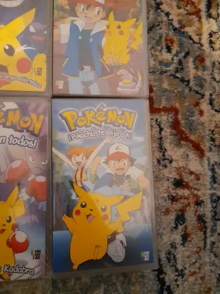 Lote 4 VHS Pokémon (Español)