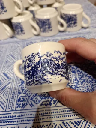 12 Tazas de café Irostone estilo inglés