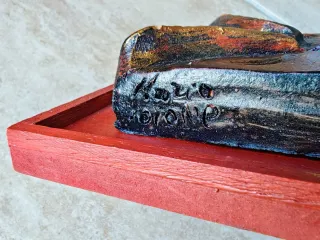 Quadretto napoletano san Gennaro / Vesuvio