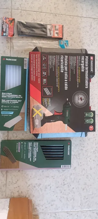 Pistola de calor Parkside + recambios