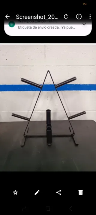 Soporte para discos de pesas decathlon domyos