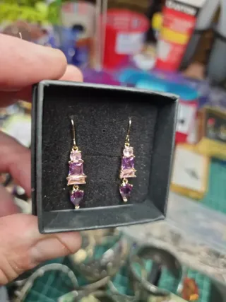 Pendientes Amatista y Topacio