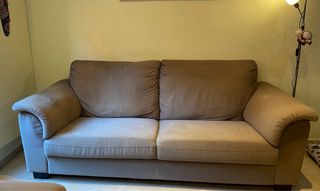 Sofá Tidafors 3 plazas beige/marrón