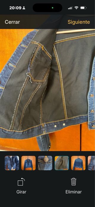 Chaqueta tejana azul talla L/XL