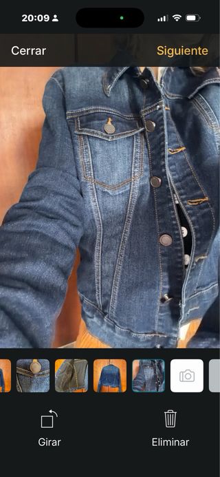 Chaqueta tejana azul talla L/XL