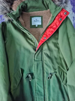 Abrigo Pepe Jeans Verde Talla XS