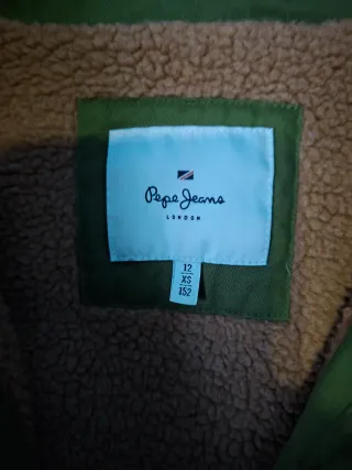 Abrigo Pepe Jeans Verde Talla XS
