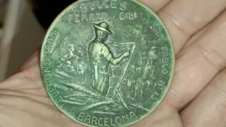 Espejo publicitario antiguo – Dulces Ferrer Cili