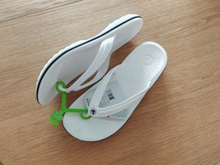 Chanclas Crocs Crocband Talla 43/44 Blancas