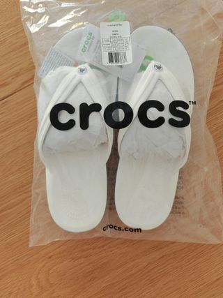 Chanclas Crocs Crocband Talla 43/44 Blancas