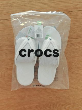 Chanclas Crocs Crocband Talla 43/44 Blancas