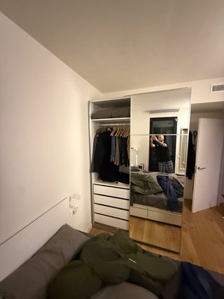 Armario Ikea 150cm Blanco Espejo