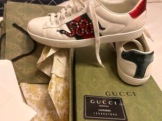 Zapatillas Gucci Serpiente Roja y Verde