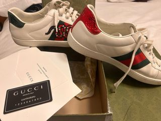 Zapatillas Gucci Serpiente Roja y Verde